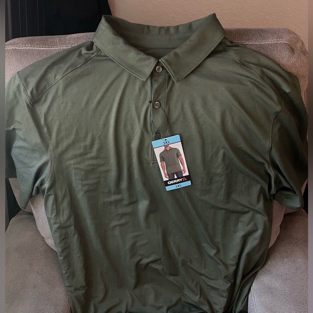 Gerry Polo Shirt NWT OD GREEN 3XL